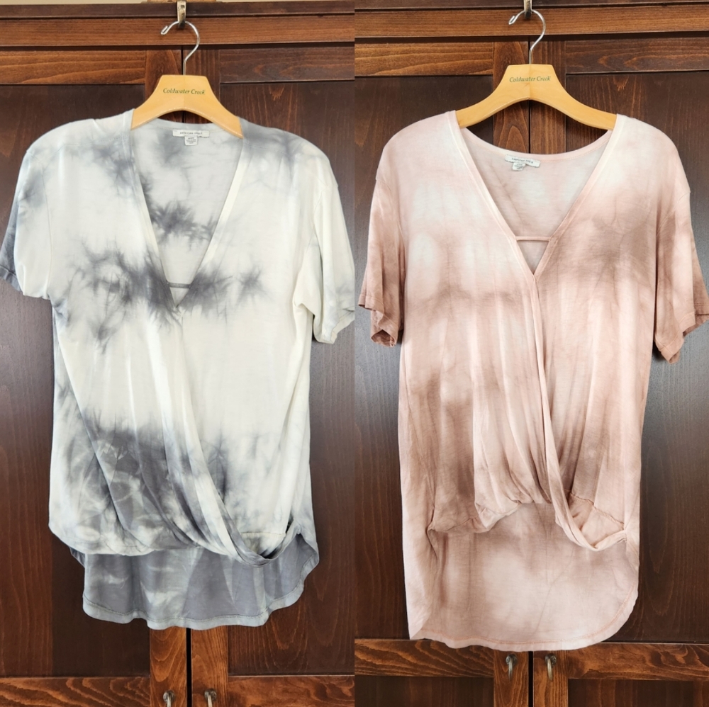 Ae tie dye shirts x2